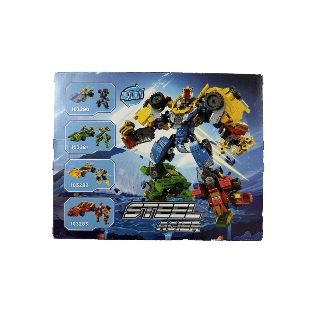 NEW Miniso 103283 Steel Acier Car Model Building Block Set 214 Pieces 4-in-1